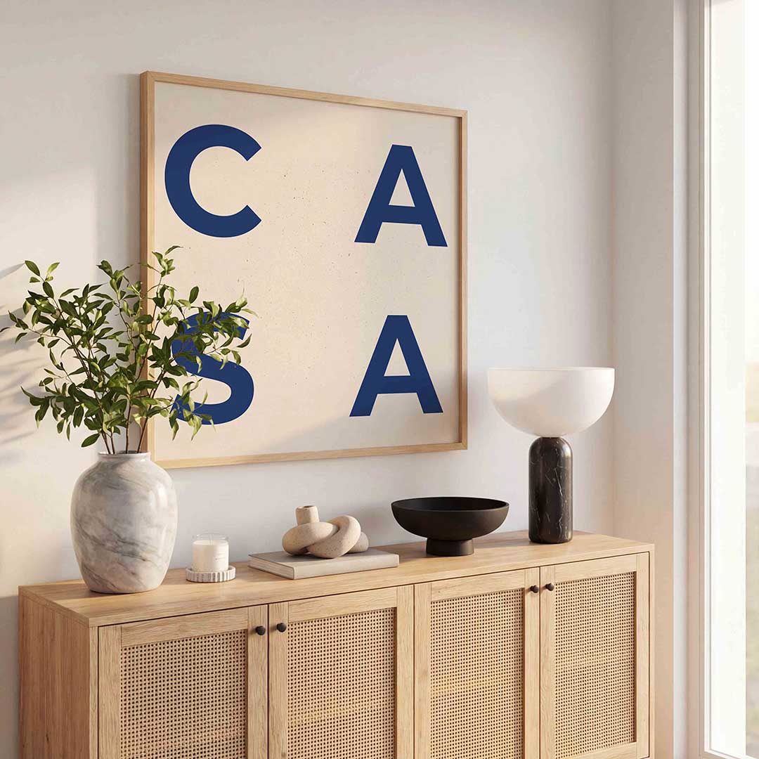 Casa letters Poster