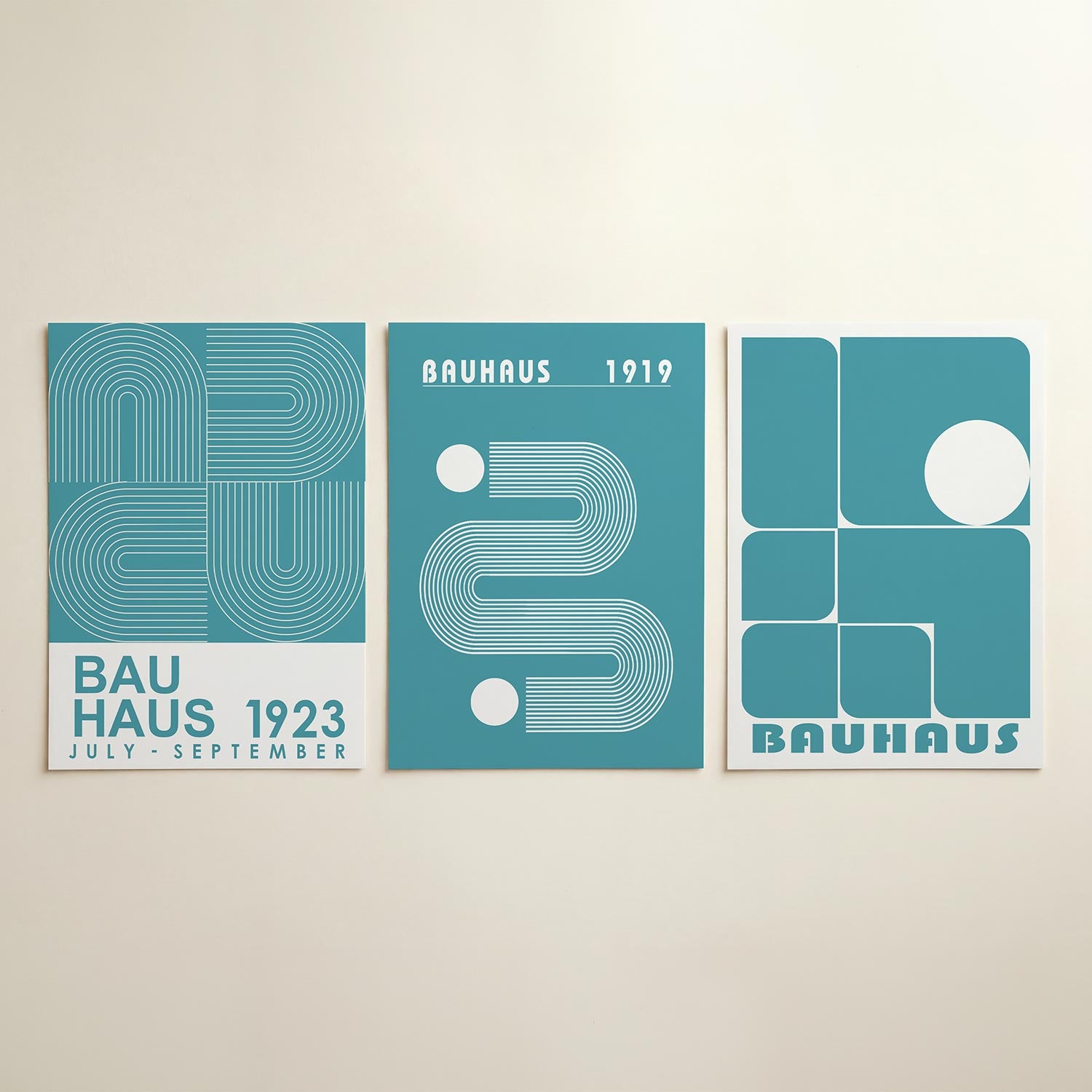 Lijnen en kleurvlakken Posterset