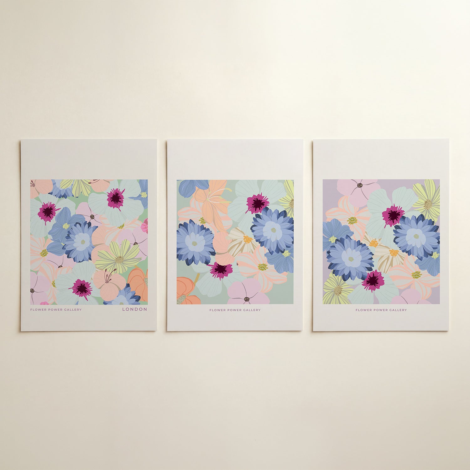 Bloemrijke kleurenpracht Posterset