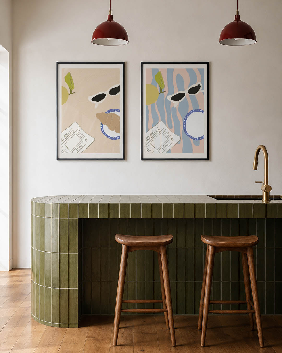 Ontbijt moment Posterset