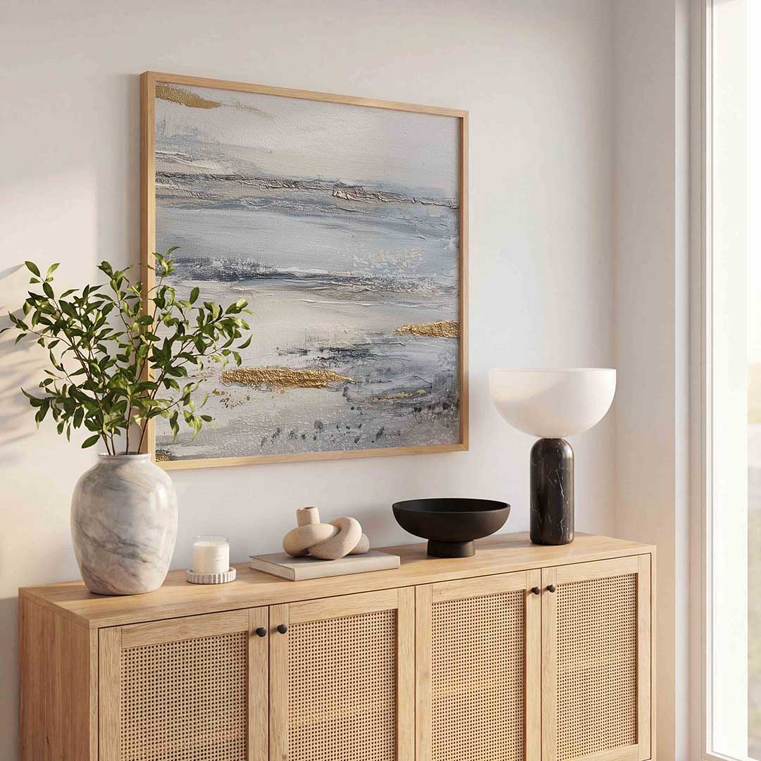 Abstracte landschapsweergave Poster