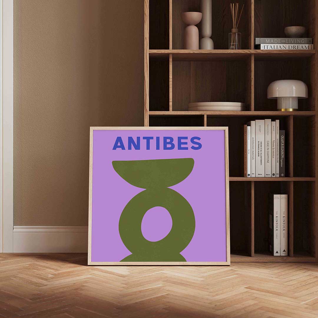 Antibes abstracte vormen Poster