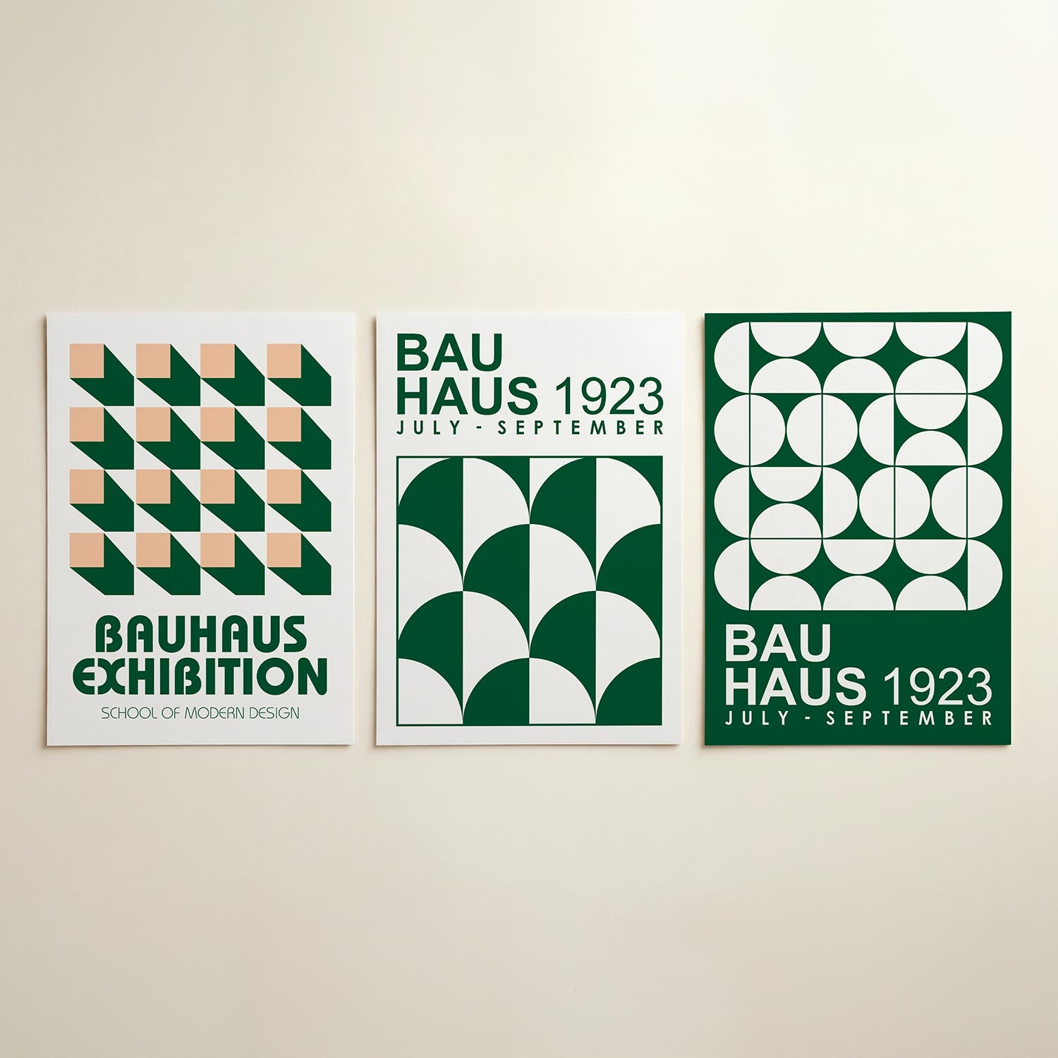 Vorm en schaduw Posterset