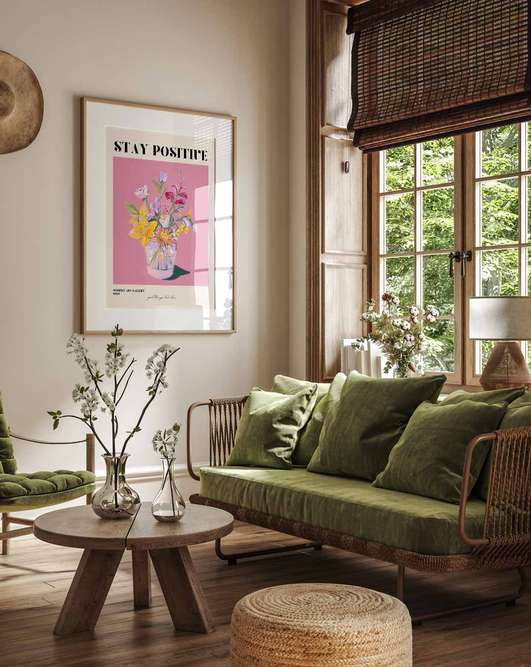 Inspirerende Bloemenpracht Poster-WallArtistic