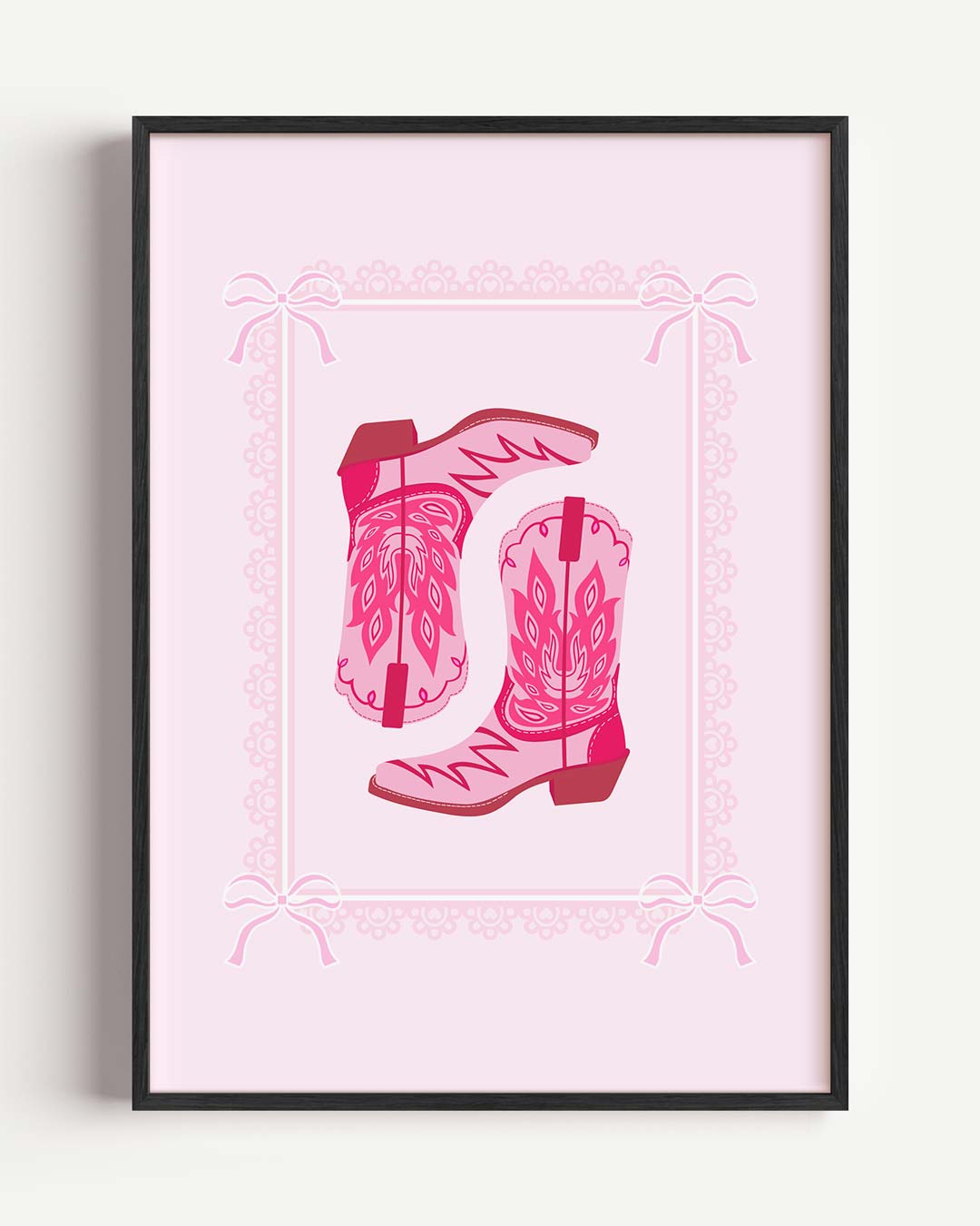 Cowboy Boots Art Print Poster-WallArtistic
