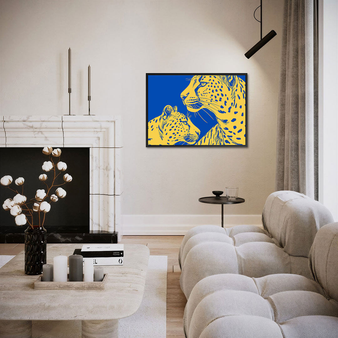 Gestileerde luipaarden Kunstwerk