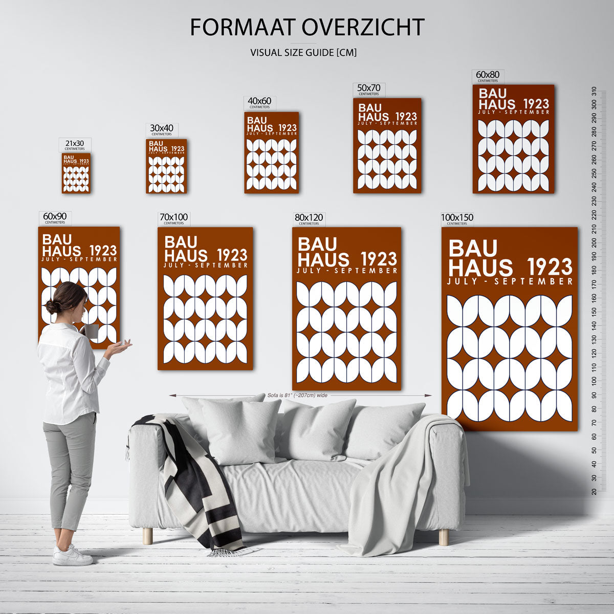 Vormritme en kleur Poster