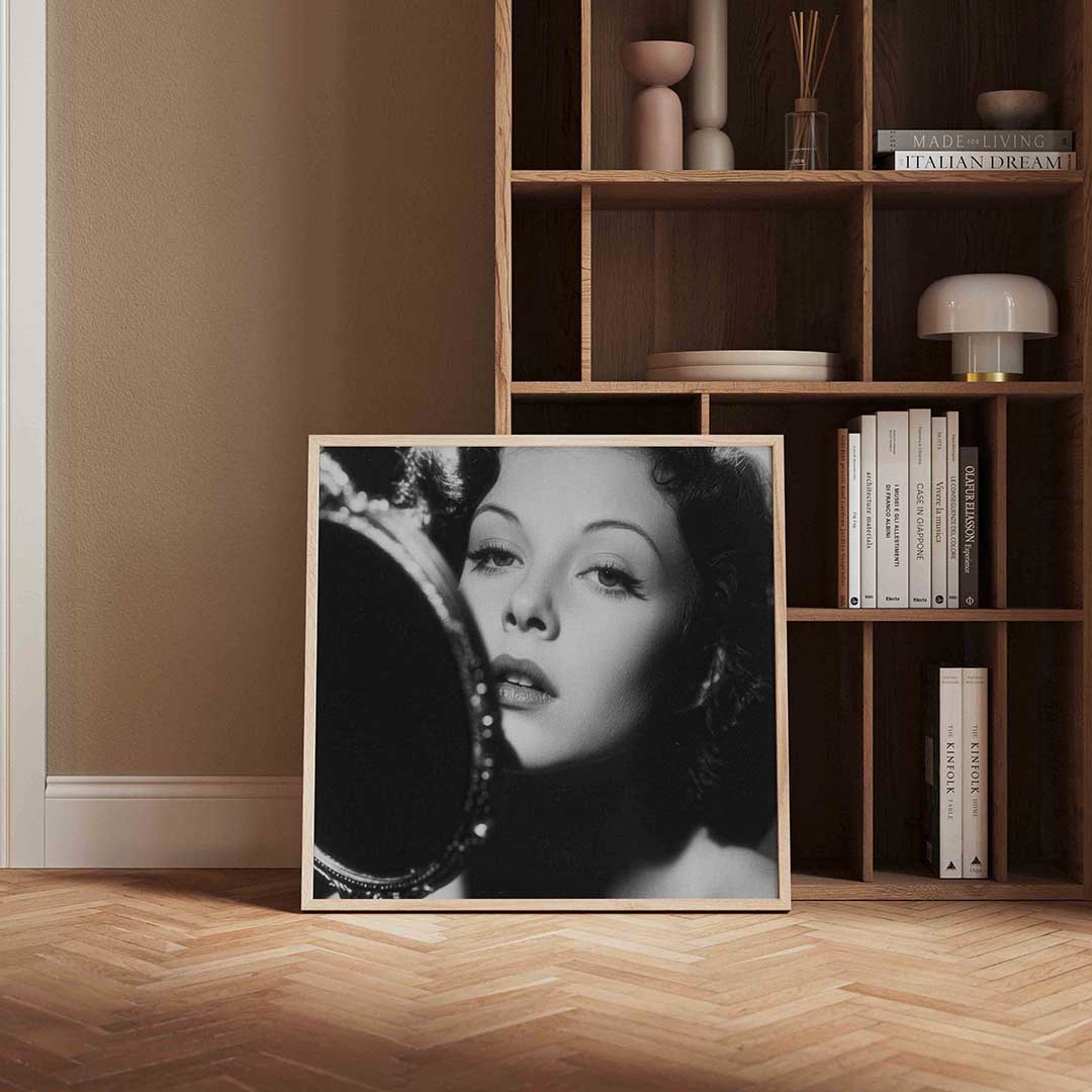 Vrouw met spiegel Poster