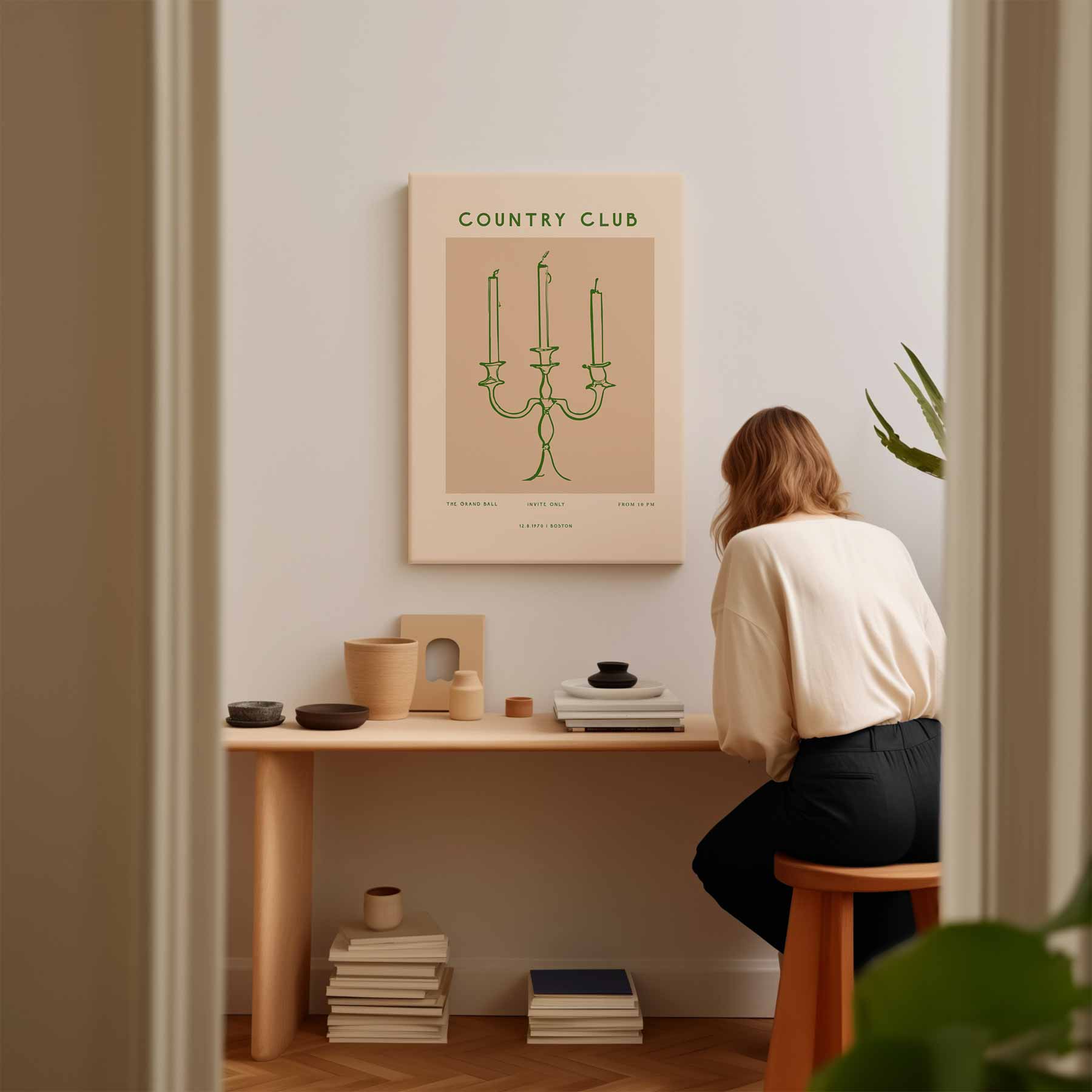 Elegante Kandelaars Kunstwerk-canvas-dibond-plexiglas-wanddecoratie-WallArtistic