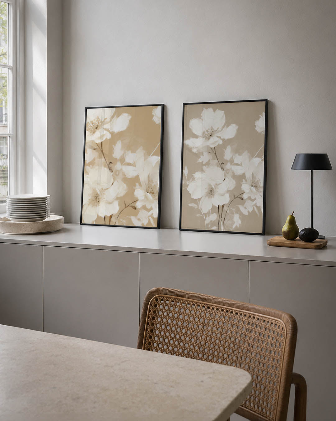 Bloemrijke sereniteit Posterset
