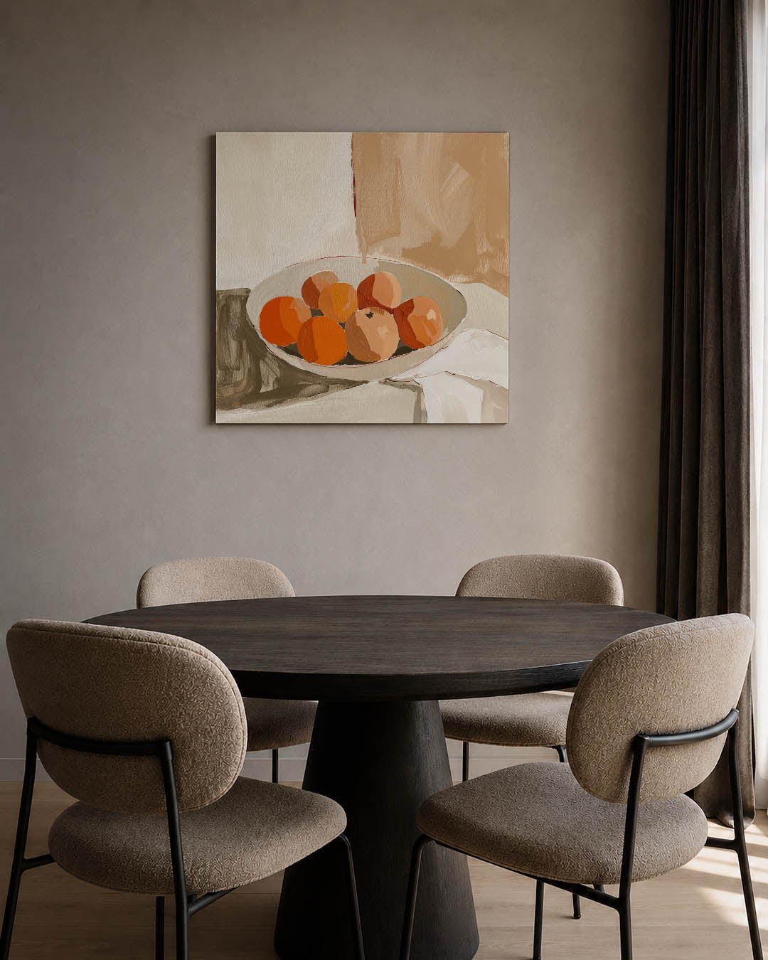 Fruit in schaal Kunstwerk