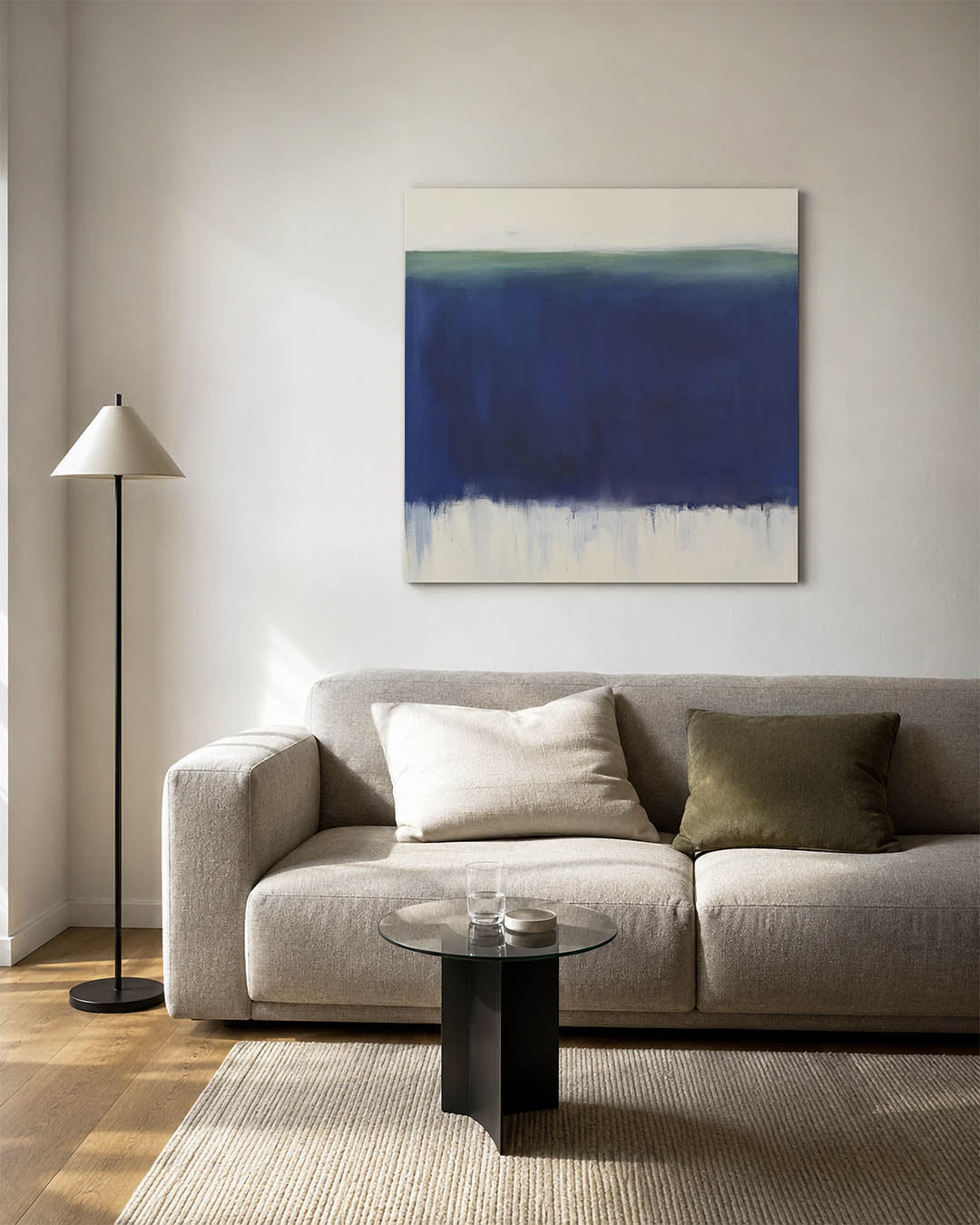 Horizontale kleurenlaag Kunstwerk
