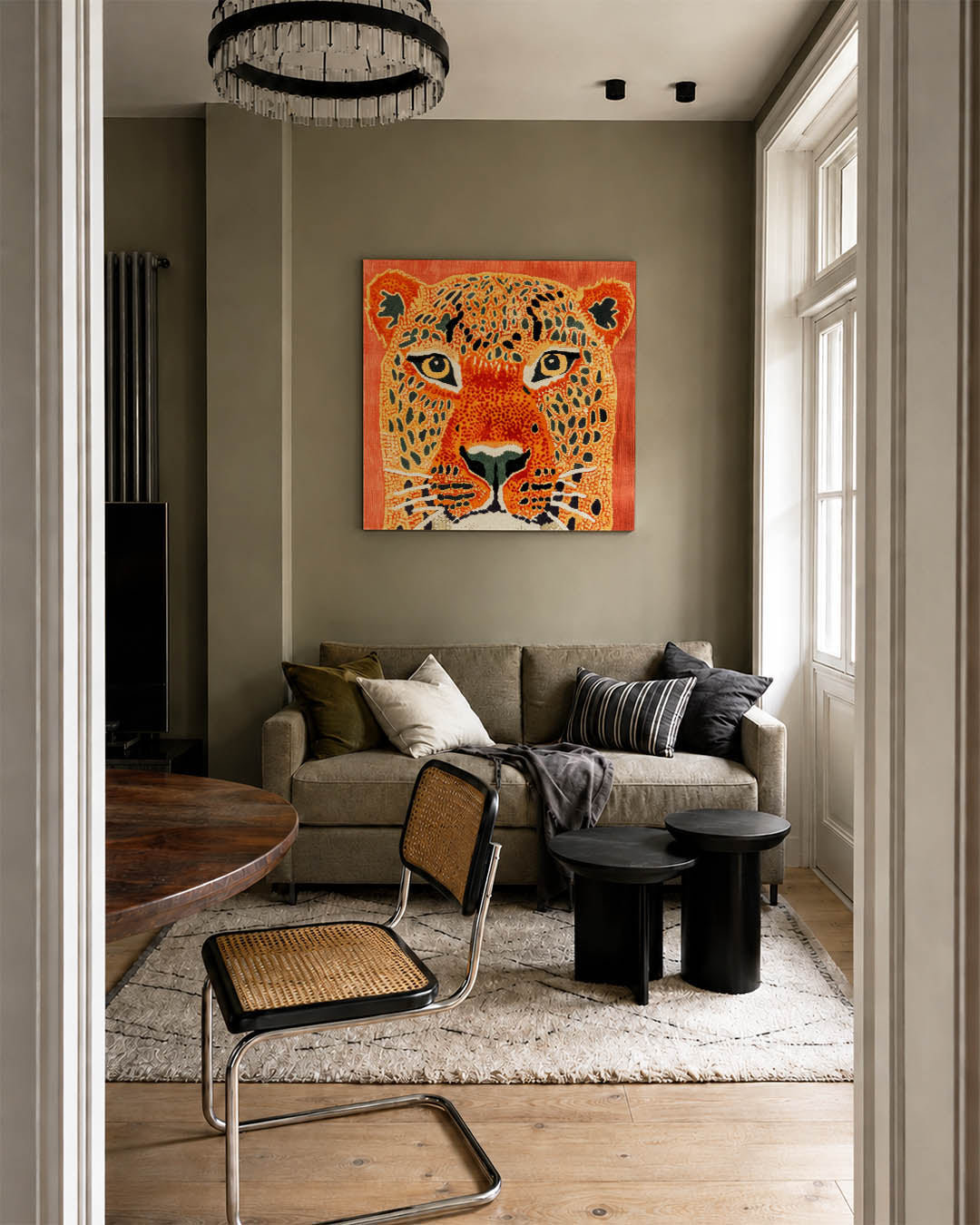 Levendige dierenprint Kunstwerk