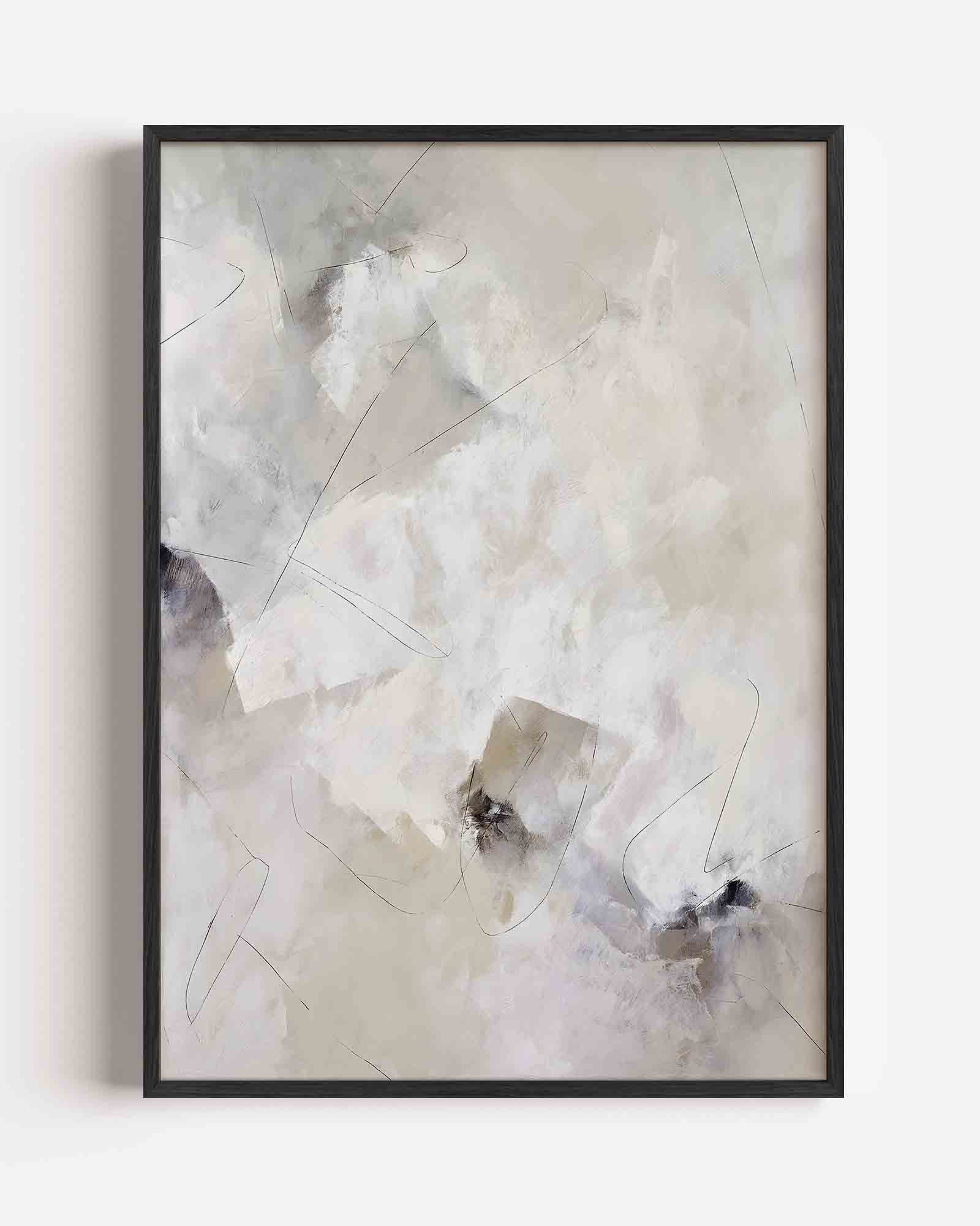Abstracte lijnen en vormen Poster