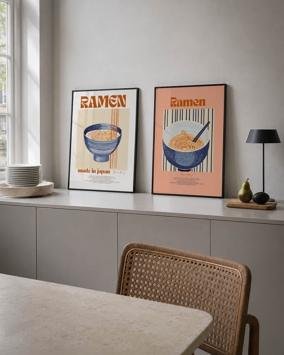 Kleurrijke kompositie Posterset