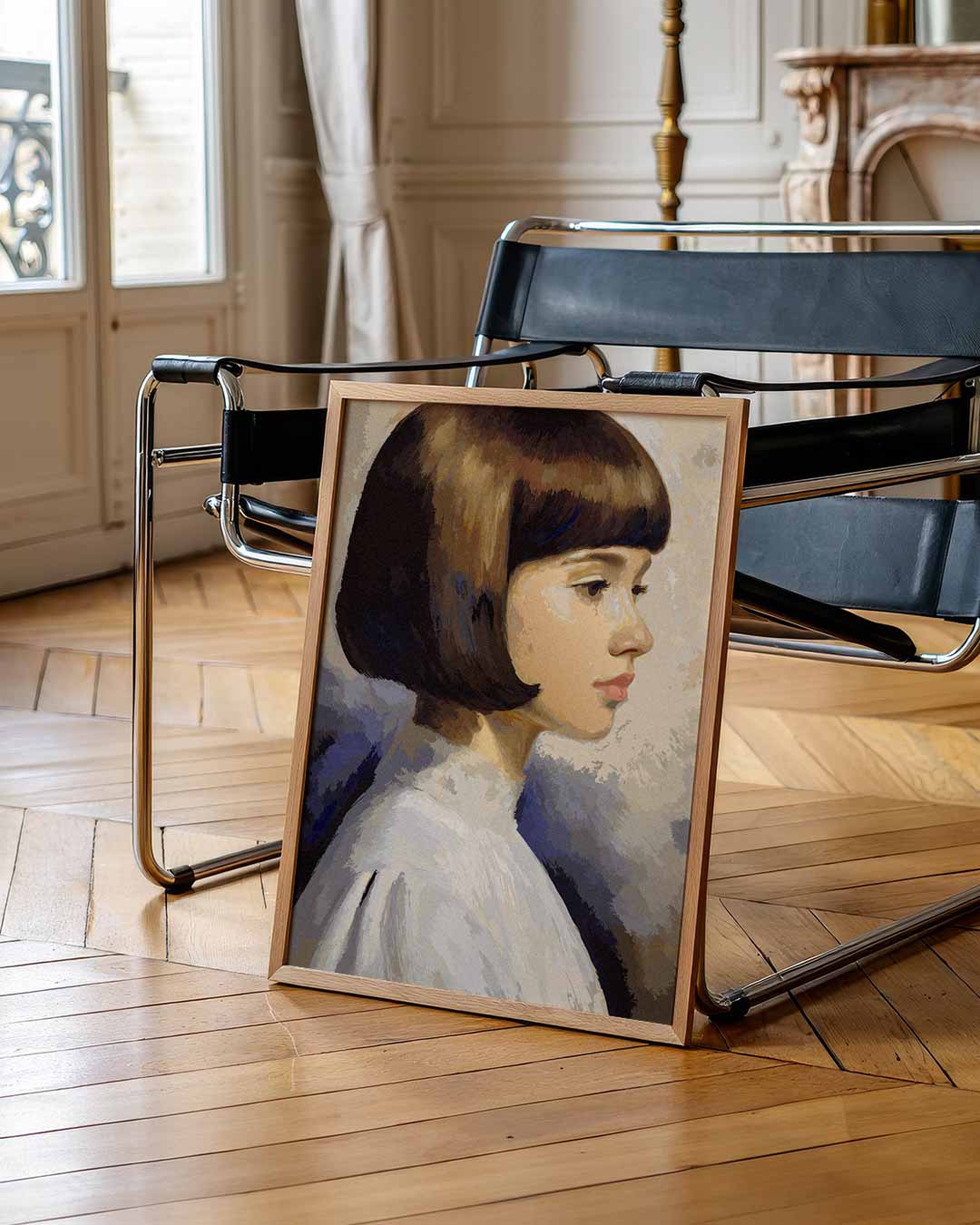 Vrouwelijk Klassiek Portret Poster-WallArtistic