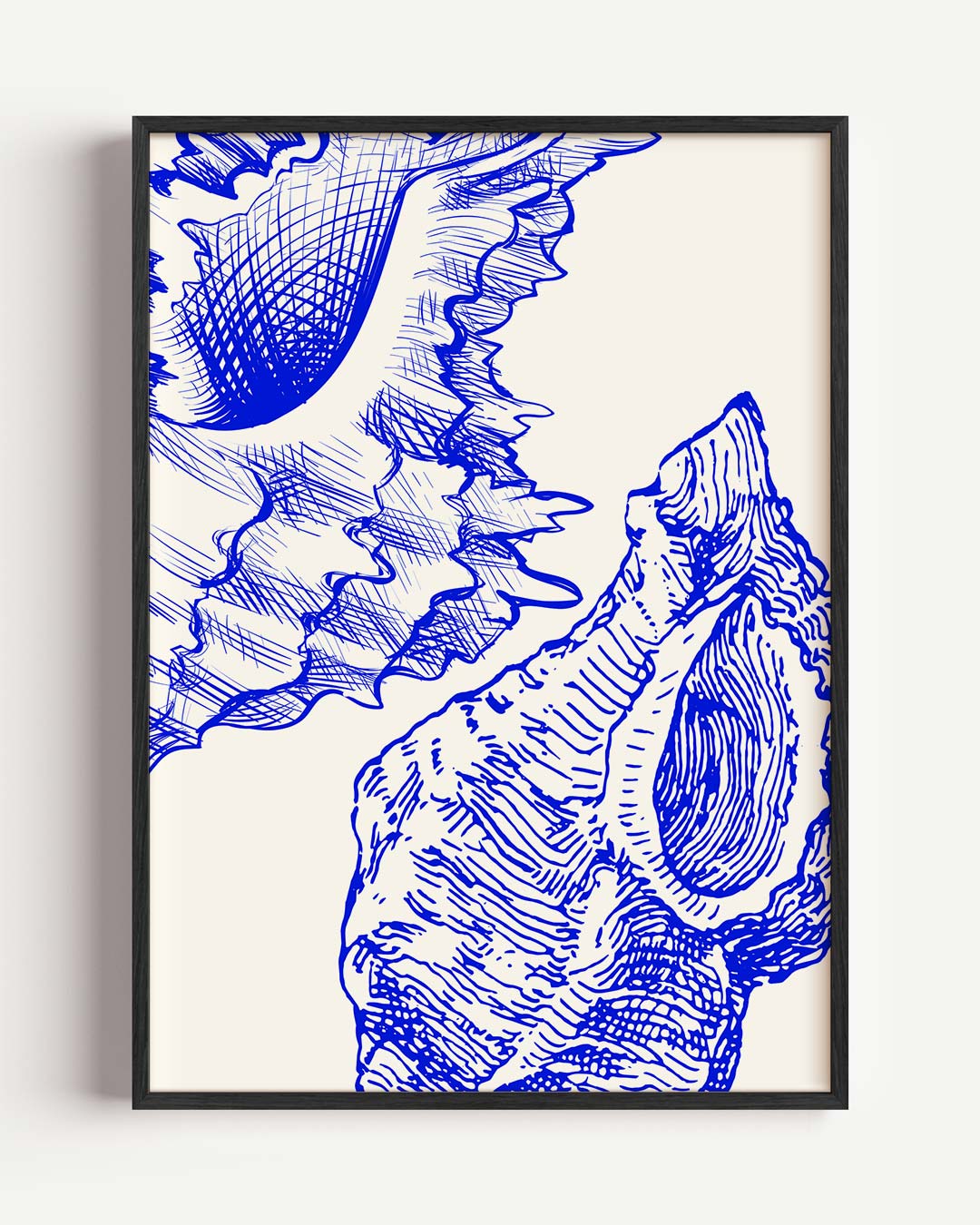 Maritieme Schelp Illustratie Poster-WallArtistic