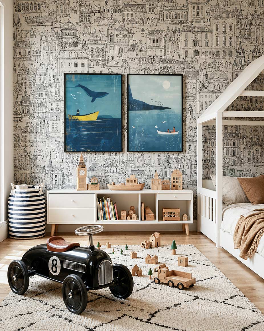 Zee en lucht Posterset