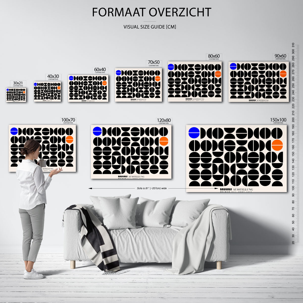 Vormritme en kleur Poster