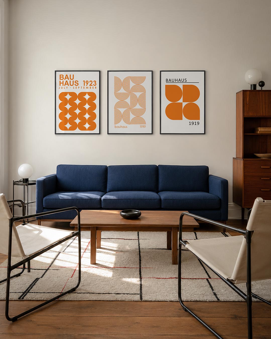Oranje vormenspel Posterset