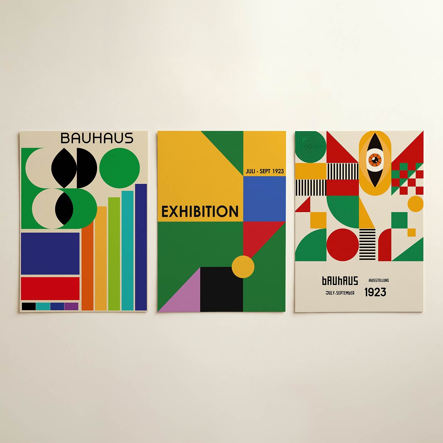Kleurrijke vormen Posterset