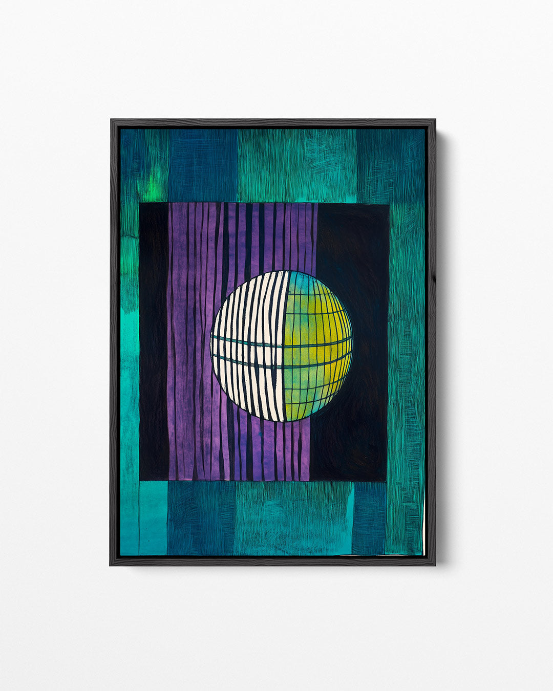 Geometrische kleurencompositie Kunstwerk