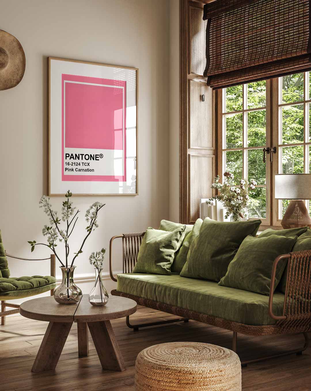 Pantone Pink Carnation Poster-WallArtistic