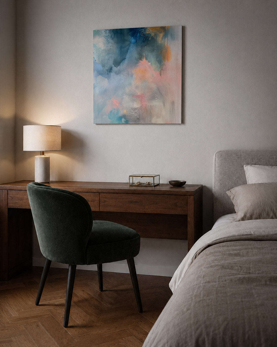 Dromerige kleurenexplosie Kunstwerk