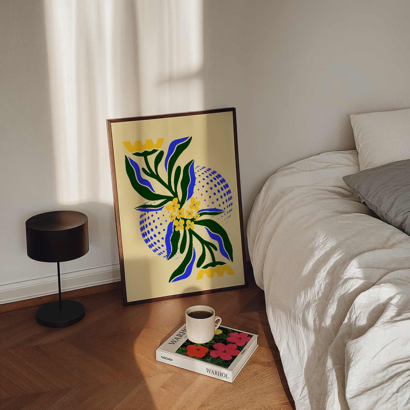 Bloemenpracht Illustratie Poster-WallArtistic