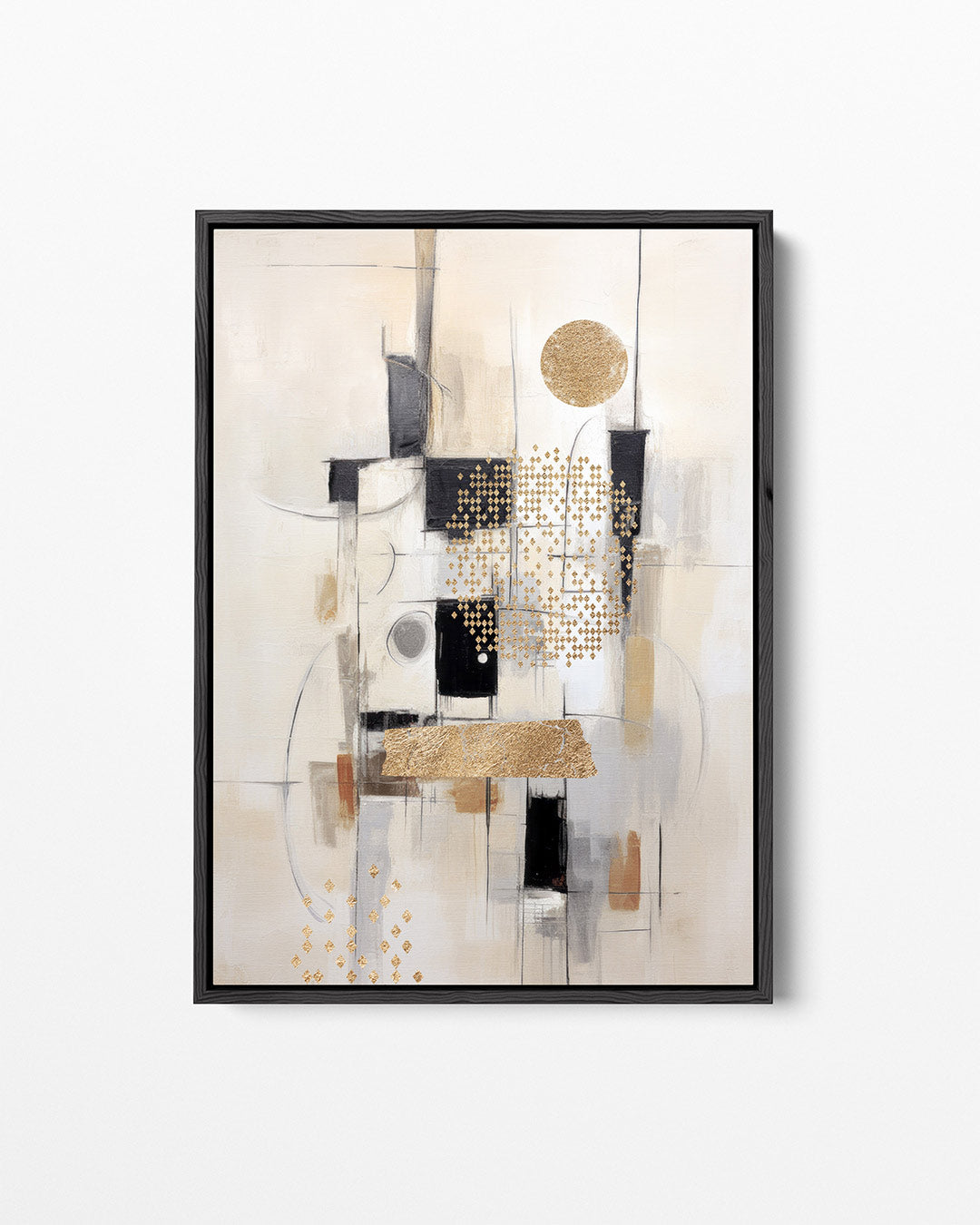 Geometrische vormen compositie Kunstwerk