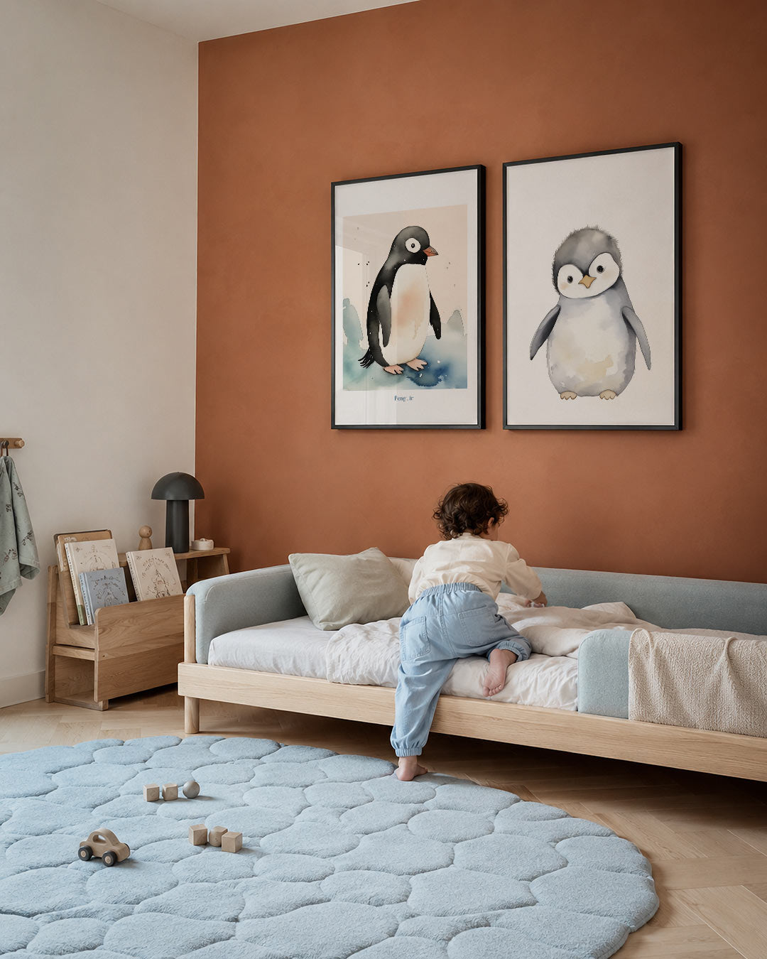 Zachte pinguïn vormen Posterset