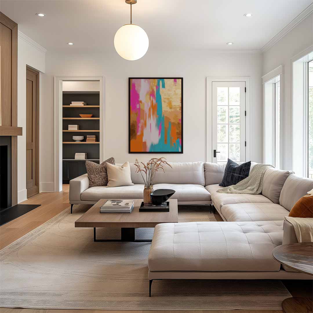 Kleurrijke Dromen Kunstwerk-canvas-dibond-plexiglas-wanddecoratie-WallArtistic