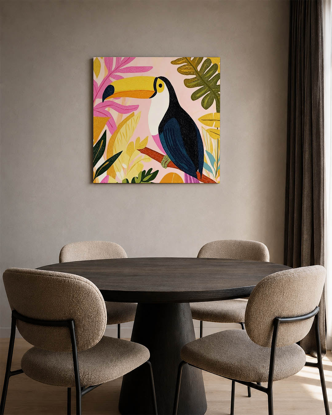 Vrolijke toekan illustratie Kunstwerk