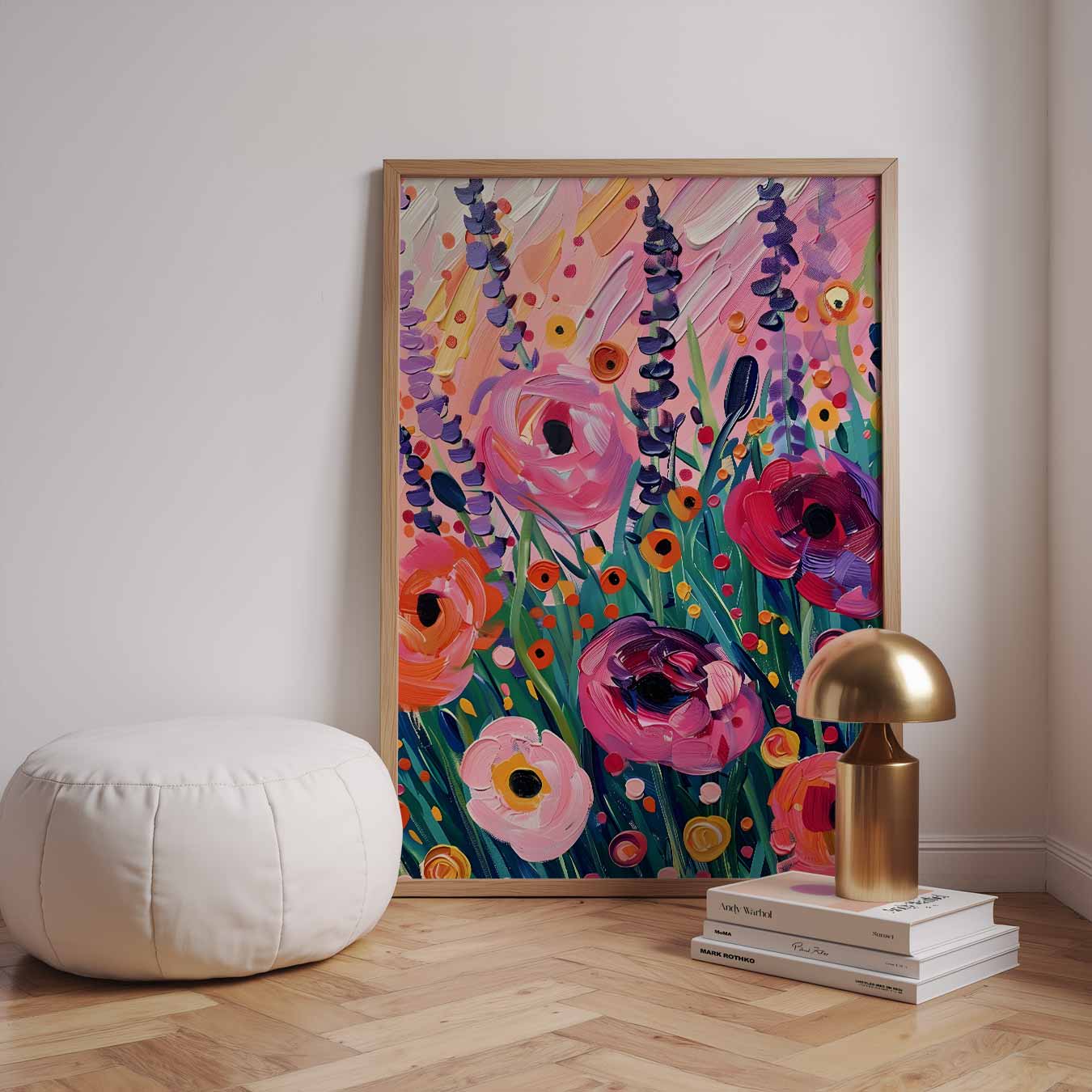Bloemenpracht in Felle Kleuren Poster-WallArtistic