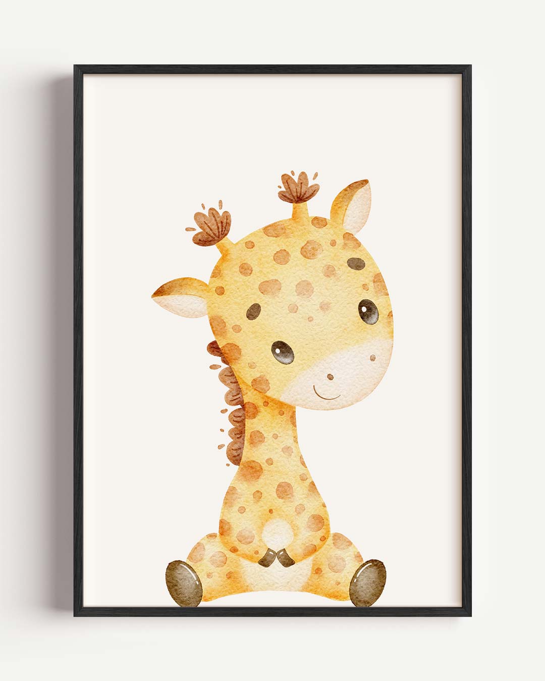 Schattige Giraffe Baby Kamer Poster-WallArtistic