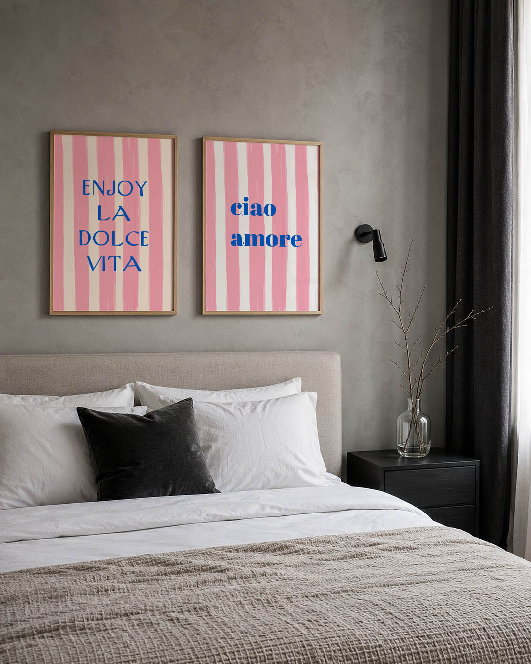 Strepen en woorden Posterset