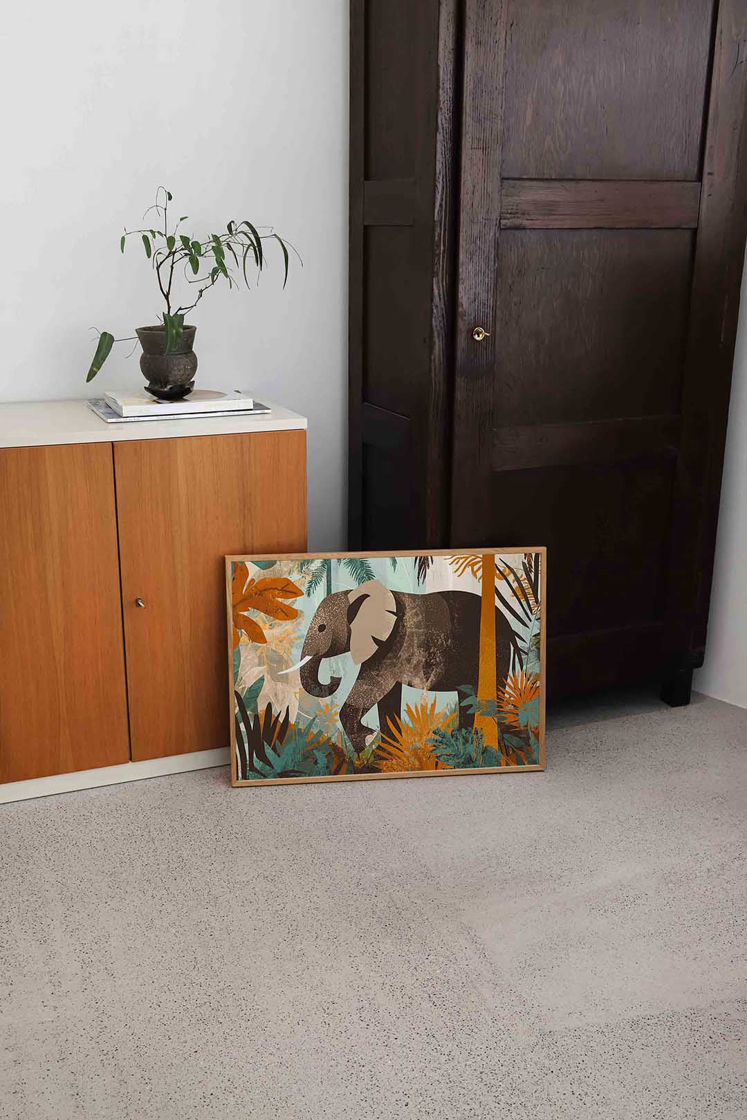 Olifant in jungle Poster