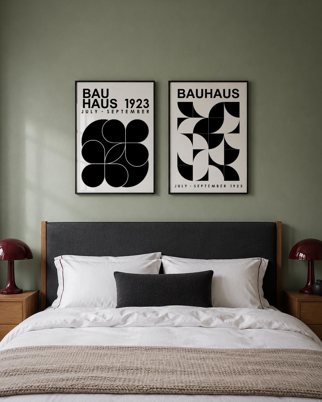 Zwart wit vormen Posterset