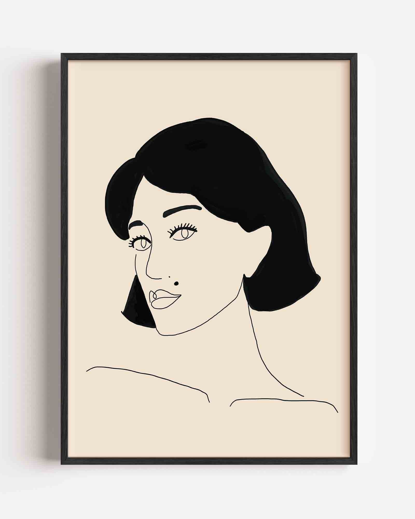 Vrouwelijk portret Poster