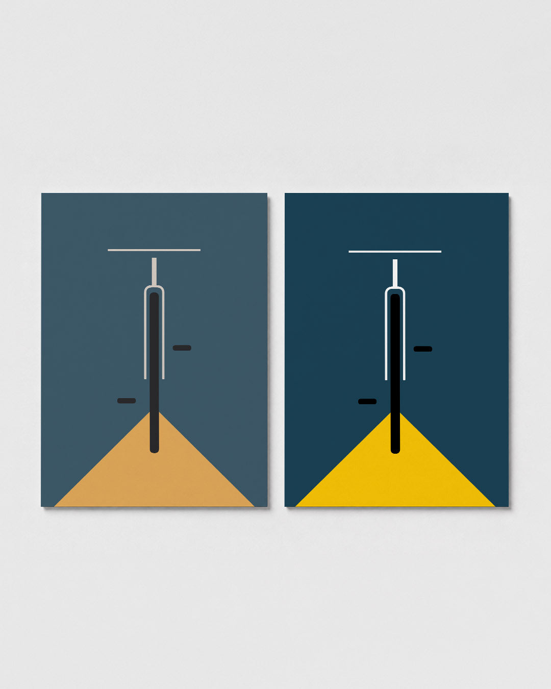 Fiets en licht Posterset