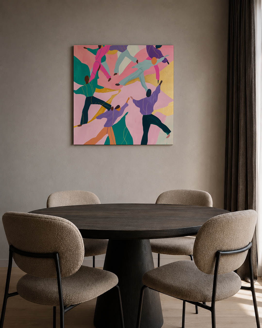 Dansende figuren Kunstwerk