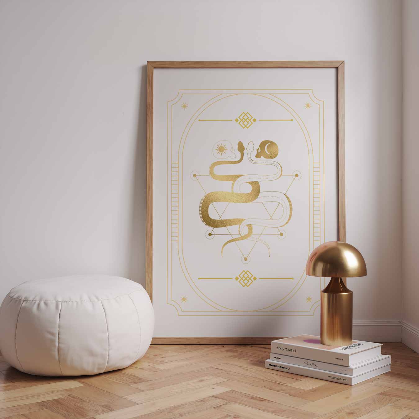 Mystieke Slangensymbool Poster-WallArtistic
