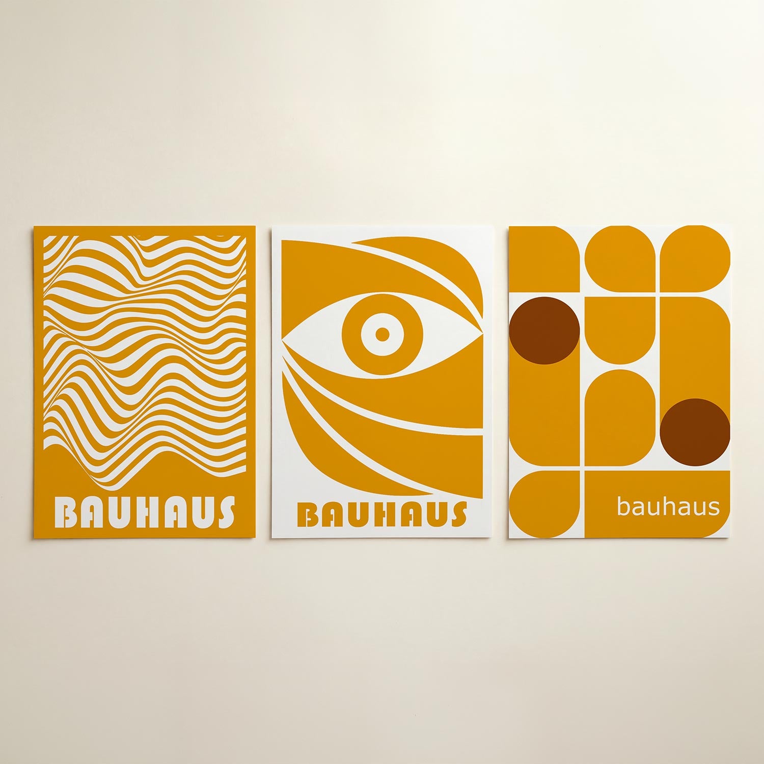 Golvend lijnenspel Posterset
