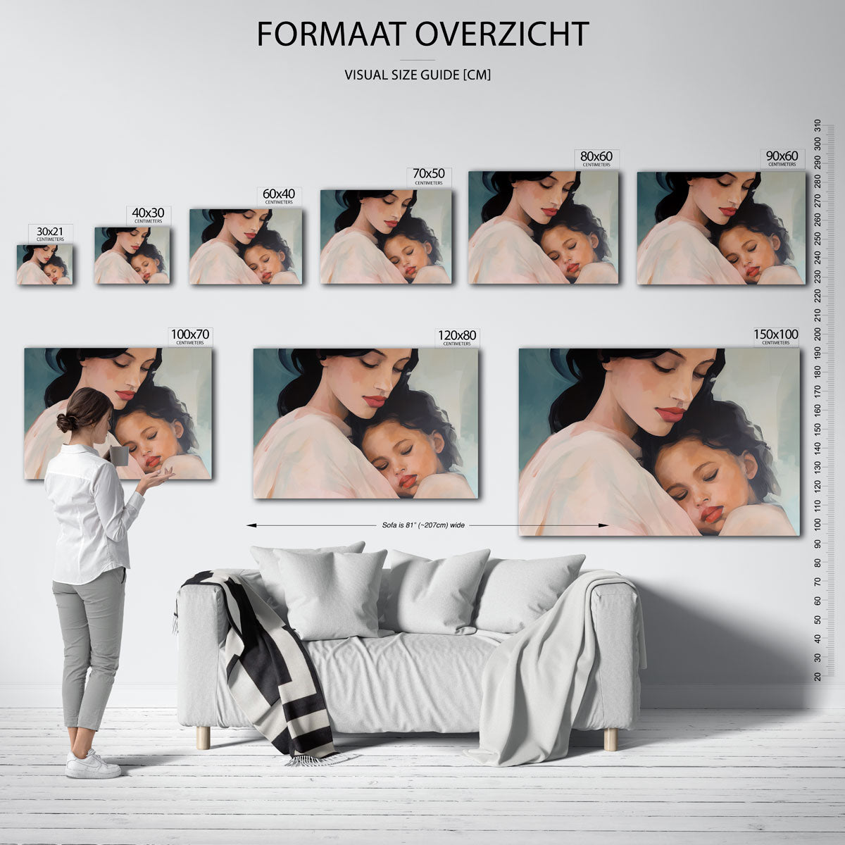 Moeder en kind Poster