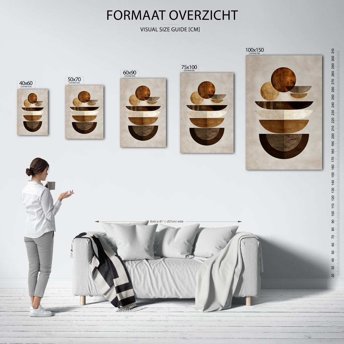 Geometrische vormen Kunstwerk
