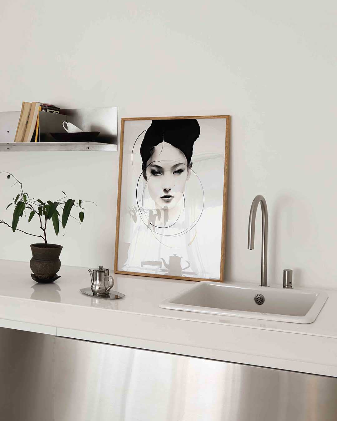 Minimalistisch portret Poster