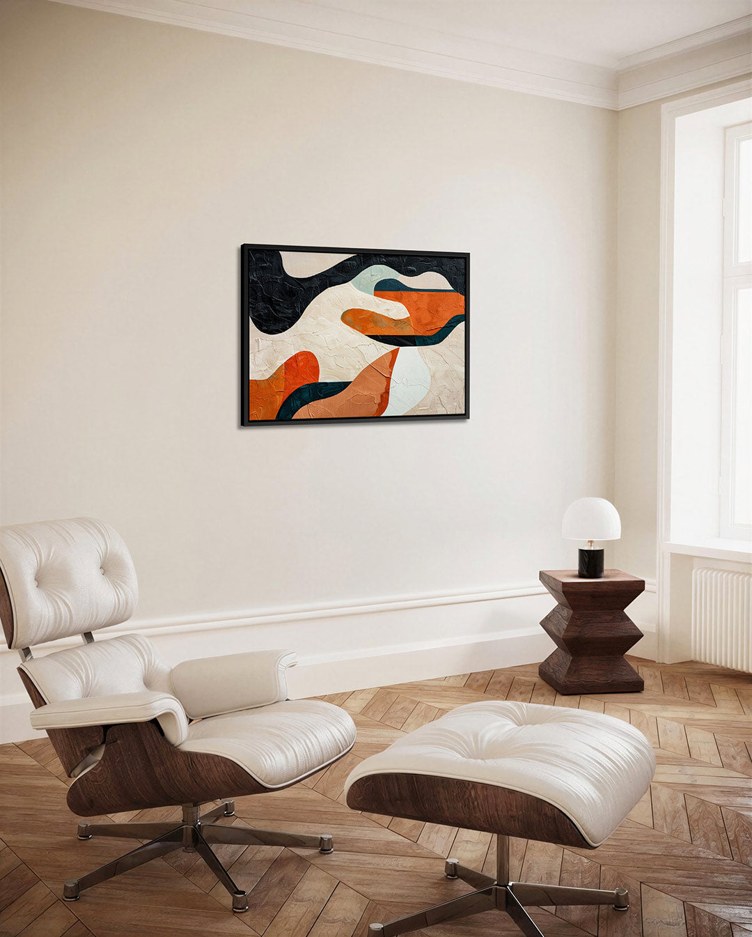 Organische vormen compositie Kunstwerk