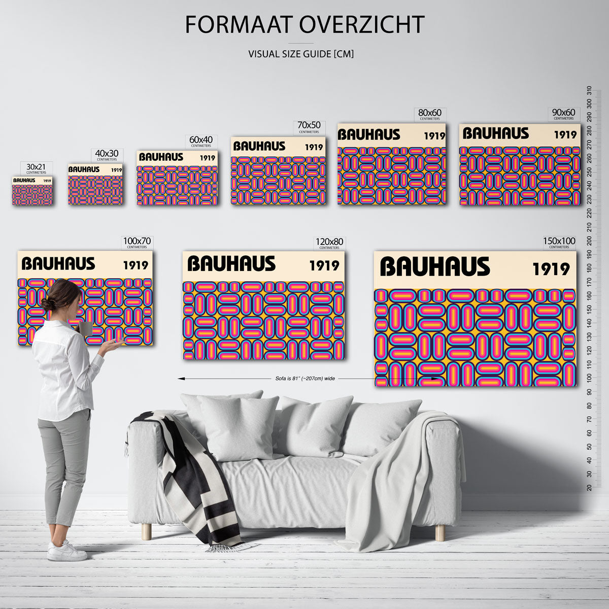 Vormritme en kleur Poster