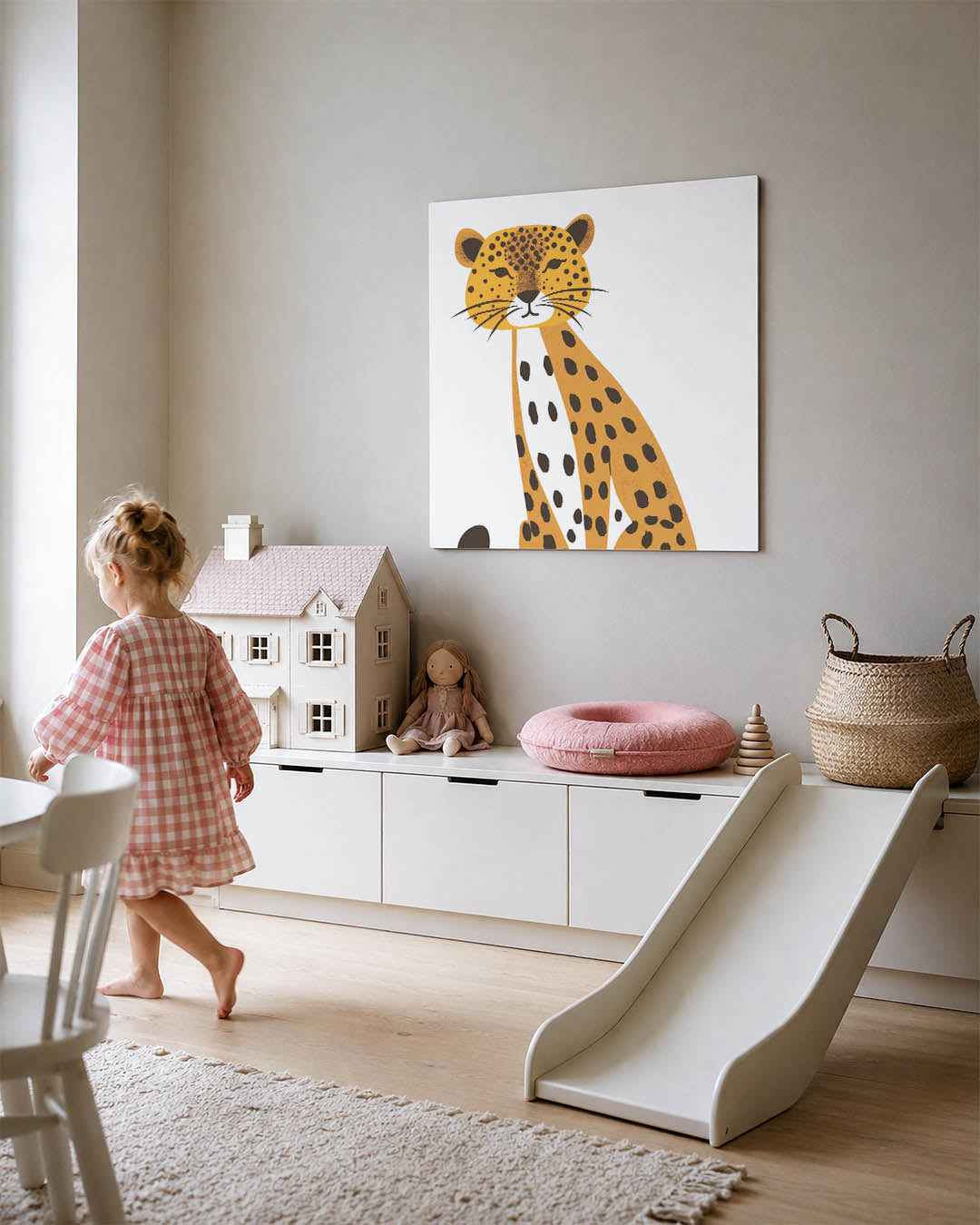 Gestileerde luipaard illustratie Kunstwerk