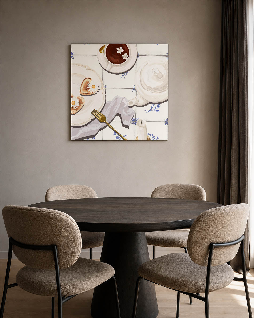 Ontbijt illustratie Kunstwerk